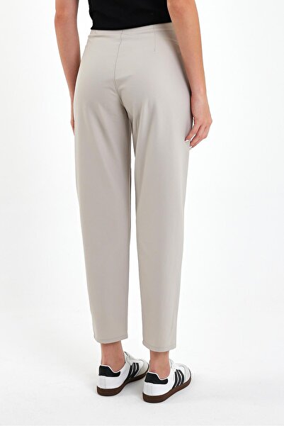 VENA Pantaloni chino tehnici cu detaliu pe picioare Paula - Stone