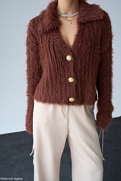 HSNGIYIM Tüylü Hırka