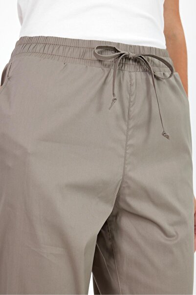 VENA Alian Beli Lastikli Gabardin Pantolon-Haki