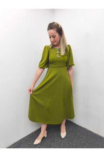 HSNGIYIM MİDİ BOY ELBİSE