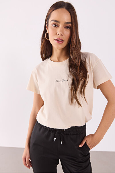 VENA Μπλουζάκι με τυπωμένο λογότυπο Mini Vena Regular Fit - ΜΠΕΖ