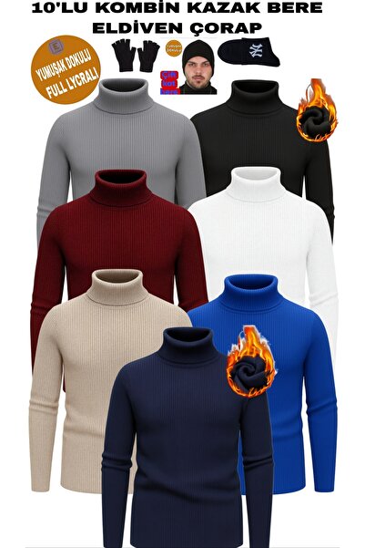 EMKA GİYİM 10 piese pulover manusi bereta sosete combinatie