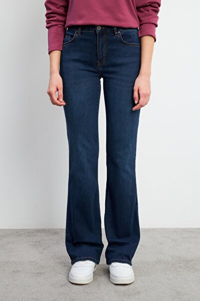 VENA Γυναικείο μπλε μαύρο τζιν Bootcut (LYOCEL) 11940bb-508