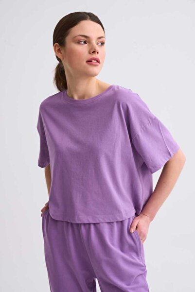 THERECOLOR Short Sleeve Women's Organic Crop T-Shirt Regular Fit