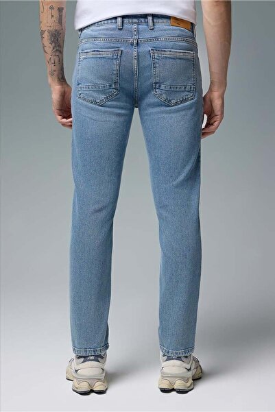 VENA Edward Tint Med Blue Slim Straight Jean Pants-Tint Med Blue