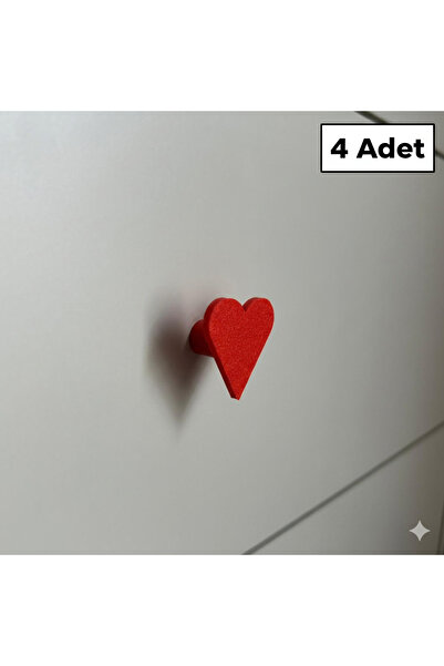 fevk. مقبض أثاث على شكل قلب 4 قطع