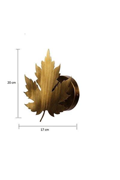 Bozyaka Aydınlatma Çınar Dekoratif Tasarım Metal Duvar Aplik Eskitme Modern Iç Mekan (AMPUL DAHİLDİR...)
