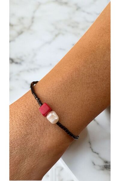 Bensei Takı Dükkanı Bensei Natural Pearl and Natural Coral Accessories, Miyuk...