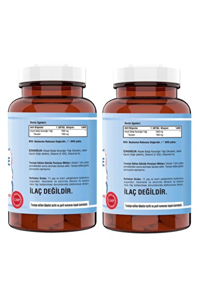 NCS Squalene Shark - 1000 Mg 2 Boxes 90 Softgel Liver Oil