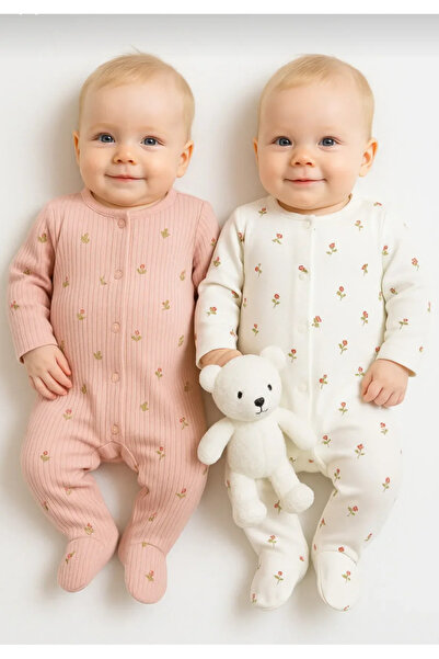 BabyWings مجموعة كريسب فلاور فتاة من قطعتين بذلة