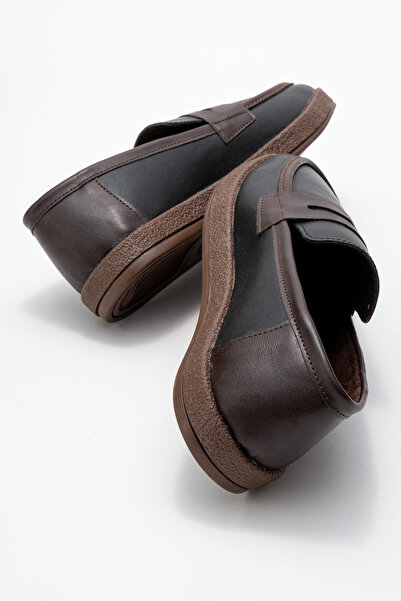 by selvi Lukka Shoes Мъжки обувки Livya от синтетична кожа с ресни в черно