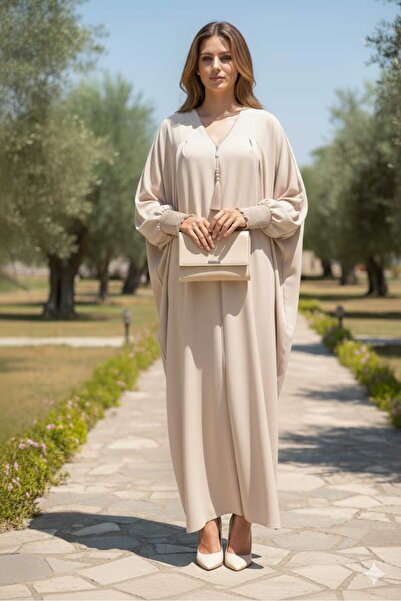 GigiTex بيج كريب فيريس - كاجوال مع روب وسحاب