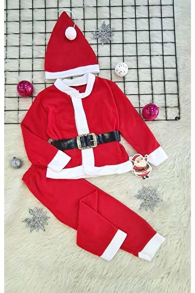 By Nur Erten Children's Red Santa Claus Costume Outfit