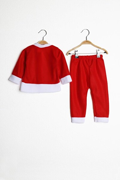 BTM Moda Boy's Red Santa Claus Costume