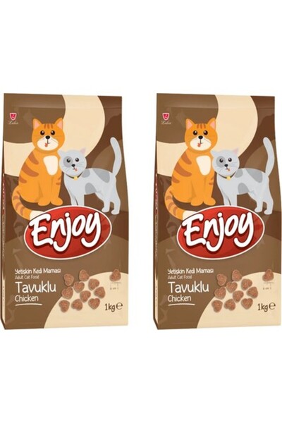Enjoy Tavuk Etli Kedi Maması 1 kg x 2 Adet