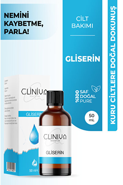 %100 Saf Bitkisel Gliserin 50 ml – Saç ve Cilt için Nem Bombası