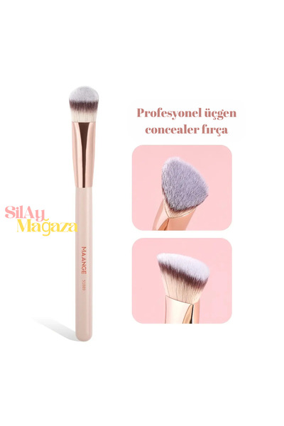 Silay mağaza فرشاة كونسيلر مثلثة احترافية من سيلاي – فرشاة كونسيلر (لون المشمش)