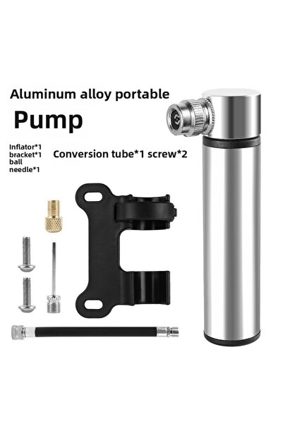 Choice مضخة هواء يدوية محمولة ES-13FN-SL لدراجة جبلية بضغط 120 رطل لكل بوصة م...