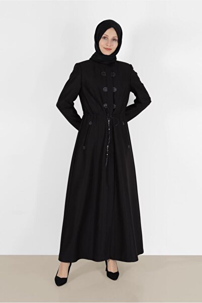 Alvina HAKİM YAKA BELİ BÜZGÜLÜ PARDESÜ 10473