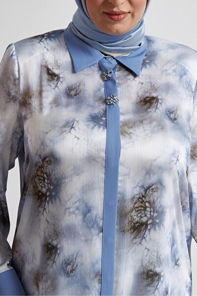 Alvina Patterned Satin Tunic 20743