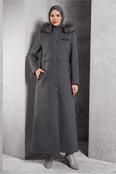 Alvina KAPÜŞONLU KAŞE MANTO 90544