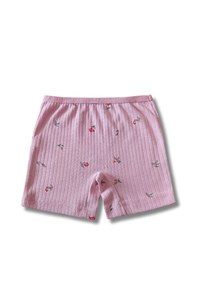 GizaKids 100% Cotton Girls' Ribbed Camisole Boxer Briefs Underwear Set of 6