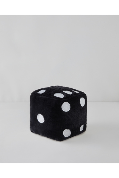 English Home Διακοσμητικό Μαξιλάρι Ζάρια 20x20 εκ. Λευκό