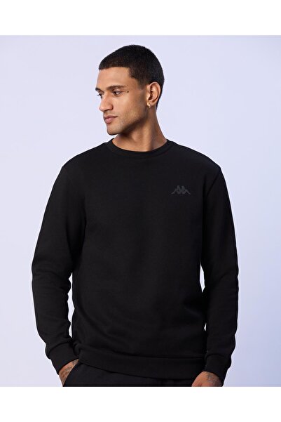 Kappa Tonnio Erkek Siyah Regular Fit Sweatshirt