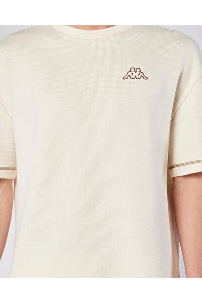 Kappa Logo Pronton Erkek Beyaz Regular Fit Tişört