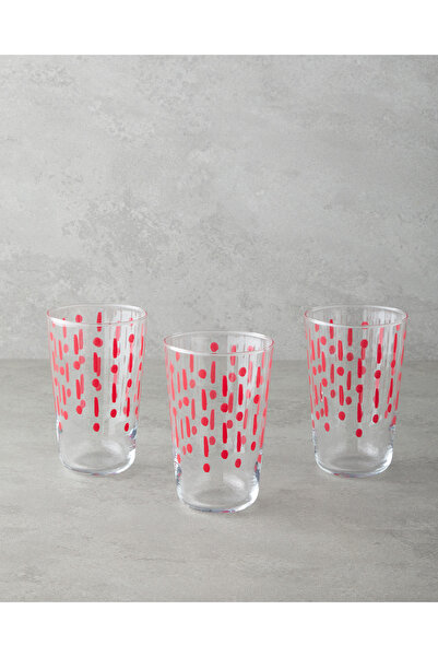 English Home Fusion Cam 3'lü Bardak 400 ml Pembe