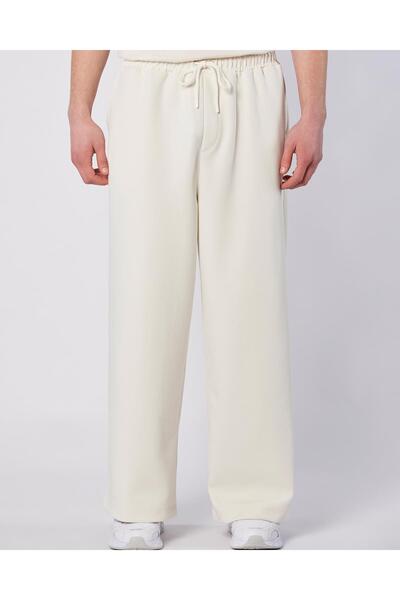 Kappa Porte Pant Erkek Ekru  Comfort Fit Eşofman Altı