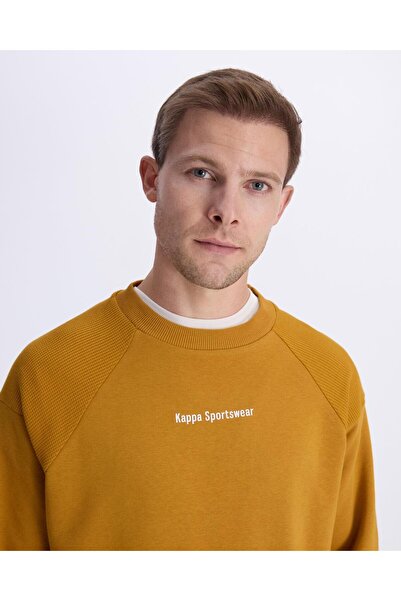 Kappa Автентичен суитшърт Alec Erkek Hardal Comfort Fit