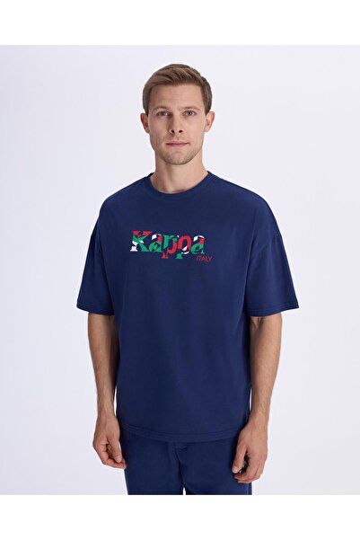 Kappa Authentic Італійська футболка для чоловіків, синя, комфортний крій