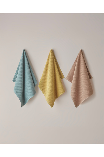 English Home Grid Cotton Face Towel 50X70 cm Salmon