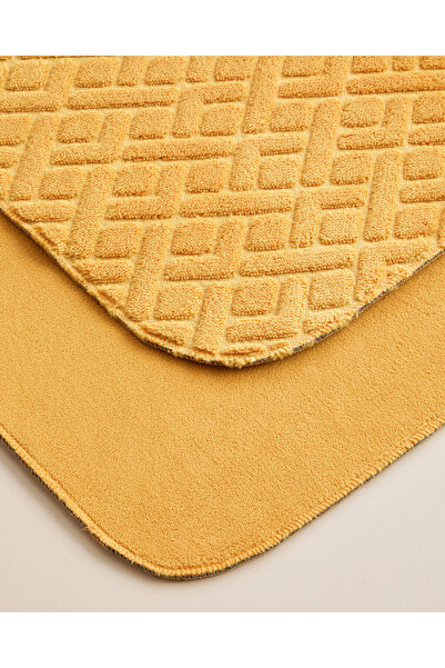 English Home Набір килимків для ванної Gridline 60x100 см + 50x60 см, гірчичний