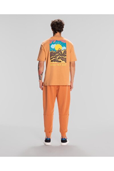 Kappa Frotis Erkek Kahverengi Yuvarlak Yaka Tişört