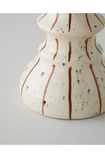 English Home Lilie Şamdan 17,5 cm Krem