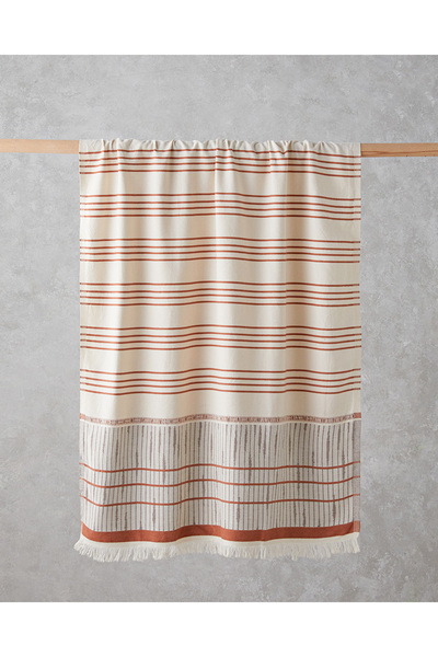 English Home Pure Natural Cotton Peshtamal 90X150 cm Light Beige-Tile