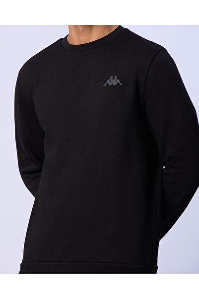 Kappa Tonnio Erkek Siyah Regular Fit Sweatshirt