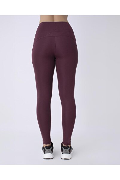 Kappa Logo Maia Kadın Bordo Skin Fit Tayt