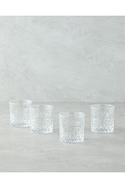 English Home Cosmic Cam 4'lü Bardak 300 ml Şeffaf