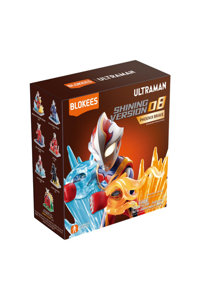 BLOKEES Ultraman Shining Version 08 Building Kit | Phoenix Brave Collectible Action Figure Blind Box