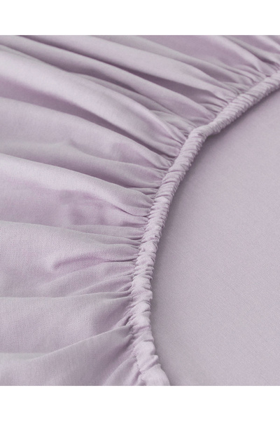 English Home Single Plain Cotton Fitted Sheet 100X200 cm Lavender