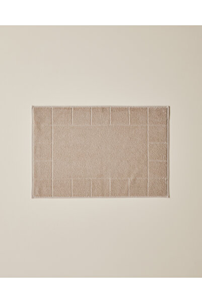 English Home Πετσέτα ποδιών Chequer Cotton 50x70 cm Μπεζ
