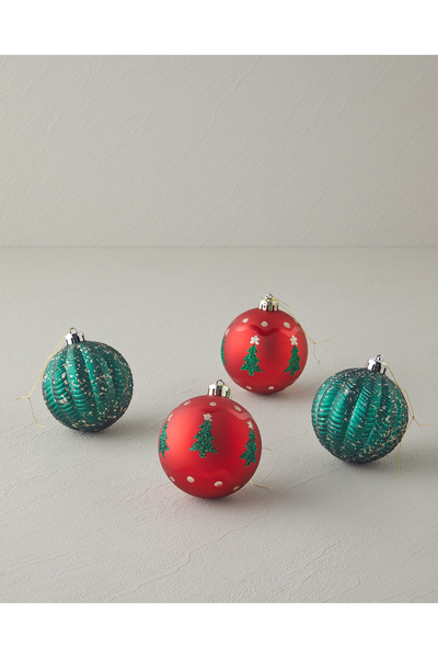 English Home Χαρούμενο Πρωτοχρονιάτικο Στολίδι Πράσινο-Κόκκινο