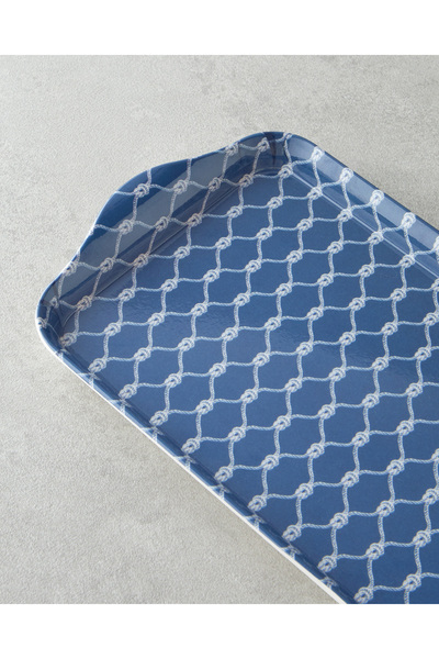 English Home Coaspiral Melamin Tepsi 23x14 cm Lacivert