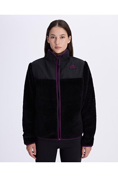 Kappa Authentic Abent Kadın Siyah Comfort Sherpa Mont