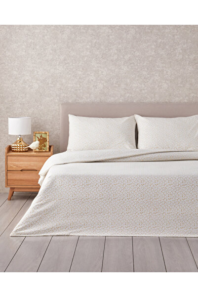 English Home Sweet Violet Kolay Ütülenir Çift Kişilik Nevresim Takımı 200x220 cm Yağ Yeşili