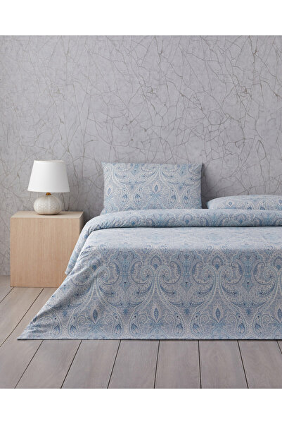 English Home Set cuvertură de pilota pentru o persoană din bumbac Boho Chic 160x220 cm Albastru