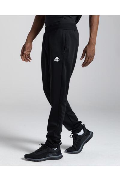 Kappa Authentic Yurina Erkek Siyah Oversize Fit Performance Eşofman Altı